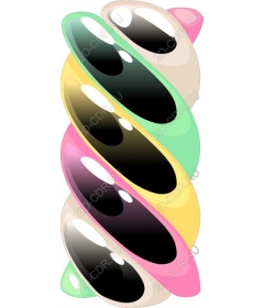  Fancy colored spiral