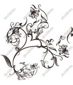 Floral swirl