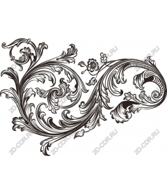  Elegant floral pattern