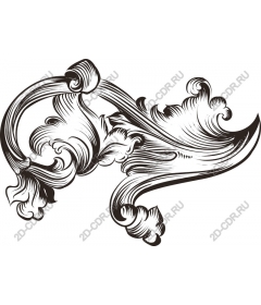  Elegant vintage ornament-curl