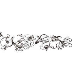 Decorative floral swirl