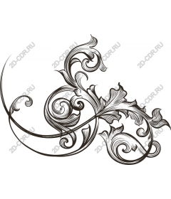  Elegant floral pattern