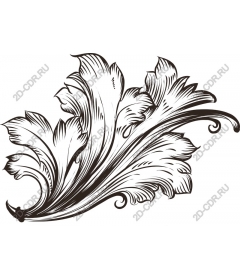 Elegant floral ornament