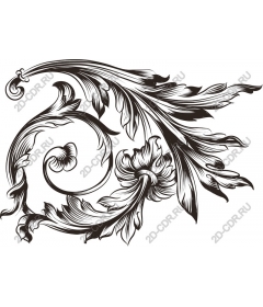  Elegant floral pattern