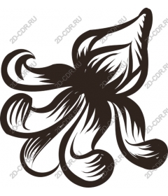 Stylized squid