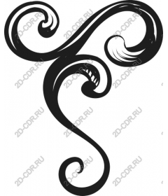  Art black and white swirl