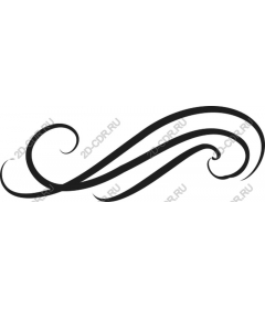  Elegant ornament in the form of tendril