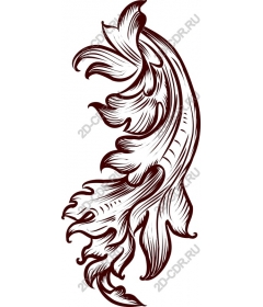  Elegant floral element