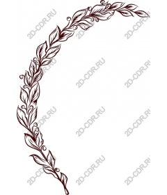  Elegant wreath of leaves and berries