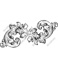  Elegant floral ornament