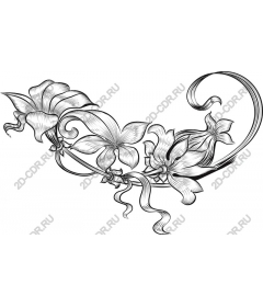  Elegant floral pattern