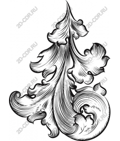  Elegant decorative floral pattern
