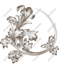  Elegant floral pattern