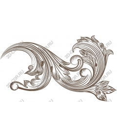  Elegant floral ornament