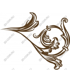  Elegant floral element