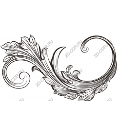  Elegant floral ornament