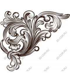 Elegant vintage Flourish corner