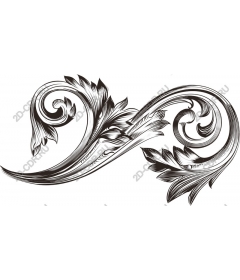  Elegant floral pattern