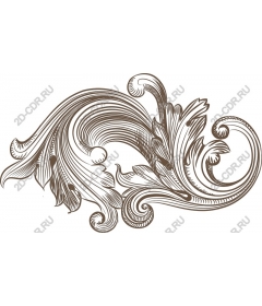 Floral elegance, swirl