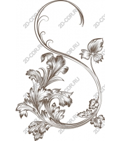  Elegant floral monogram