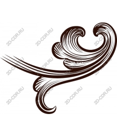  Elegant swirling pattern