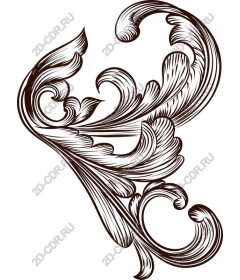  Elegant floral ornament