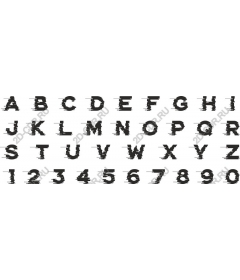  A set of grunge effects-text