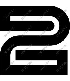 Жирная черная цифра 2