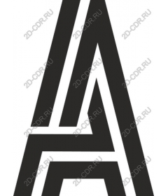 Geometric monogram A