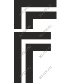  Black and white modern geometric