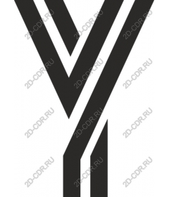  Elegant twisted the letter "Y"