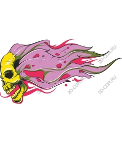  Flaming Skull