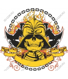 Icon of a rebel — bold skull