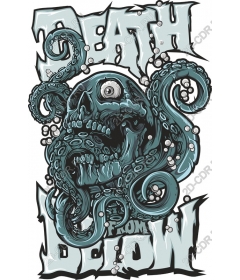  Death from below - Skull and octopus