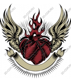  Winged Sacred Heart