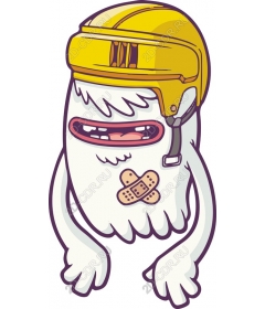 Playful Ghost in the yellow hat