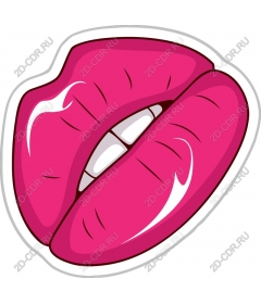  Juicy pink lips