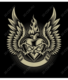  Flame winged heart