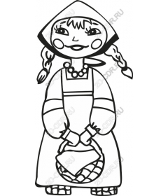  Traditional folk girl