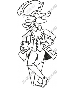  Elegant gentleman of the eighteenth century