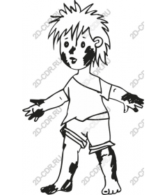 Dirty pastime: playful child