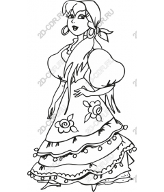 Traditional folk woman