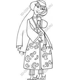  Elegant traditional woman