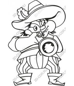  Cartoon Swashbuckler