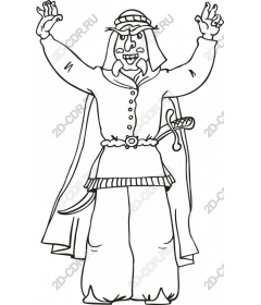 Playful pirate character