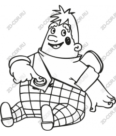 Funny cartoon character