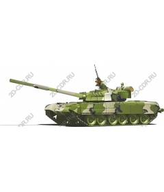  Современный камуфляжный танк