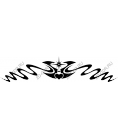  Elegant emblem in the form of heart