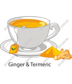 Tea with ginger and turmeric