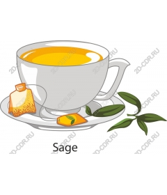  Cup of tea with sage